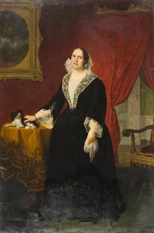 Ritratto di nobildonna con cane